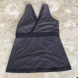 Lululemon Deep V Athletic Tank Polka Dots